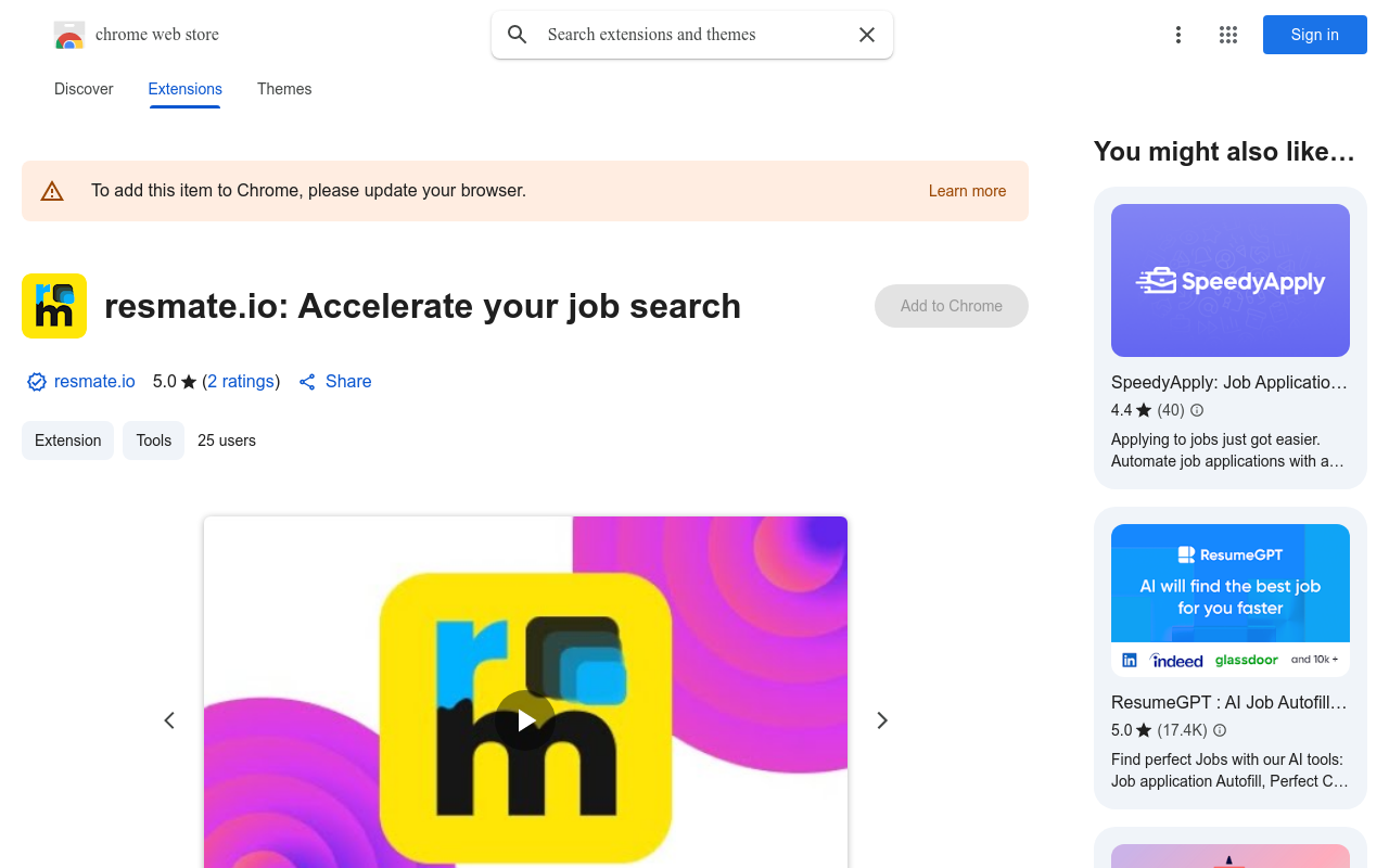 resmate.io: Accelerate your job search