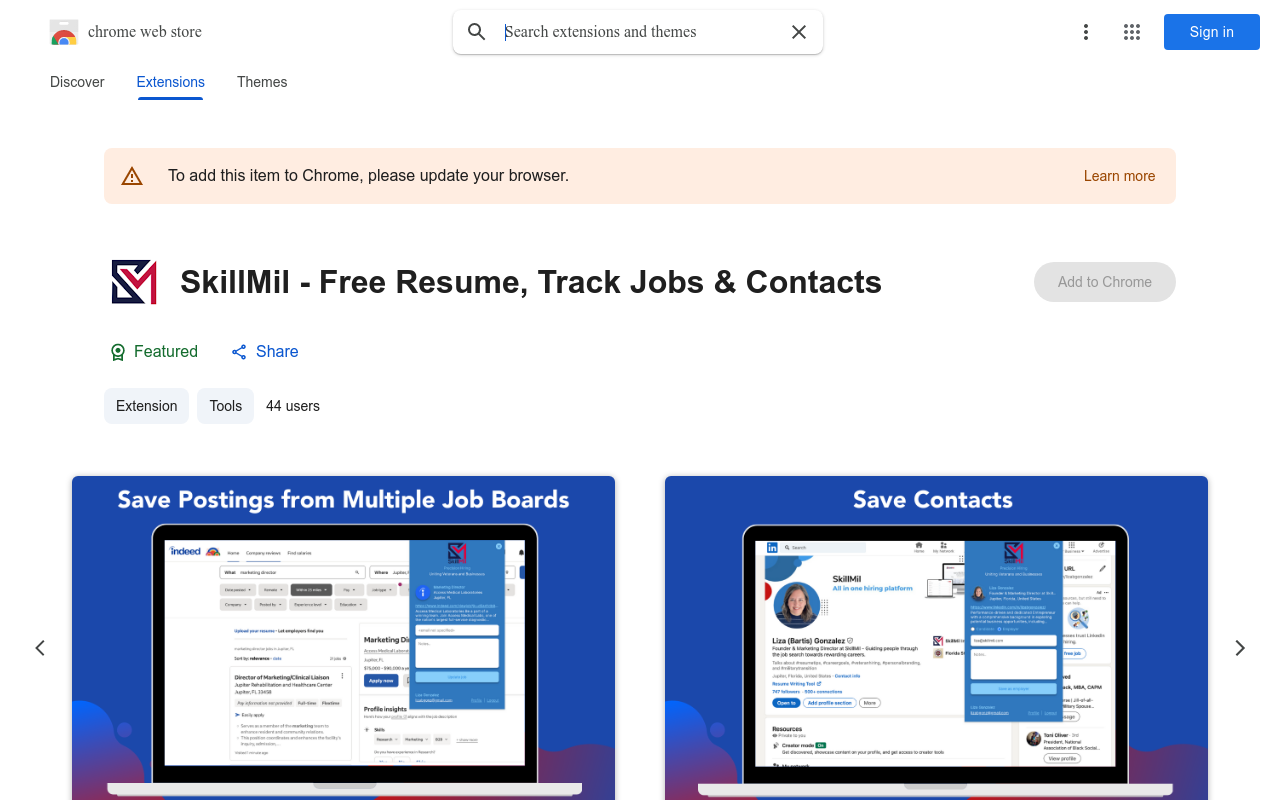 SkillMil - Free Resume, Track Jobs & Contacts