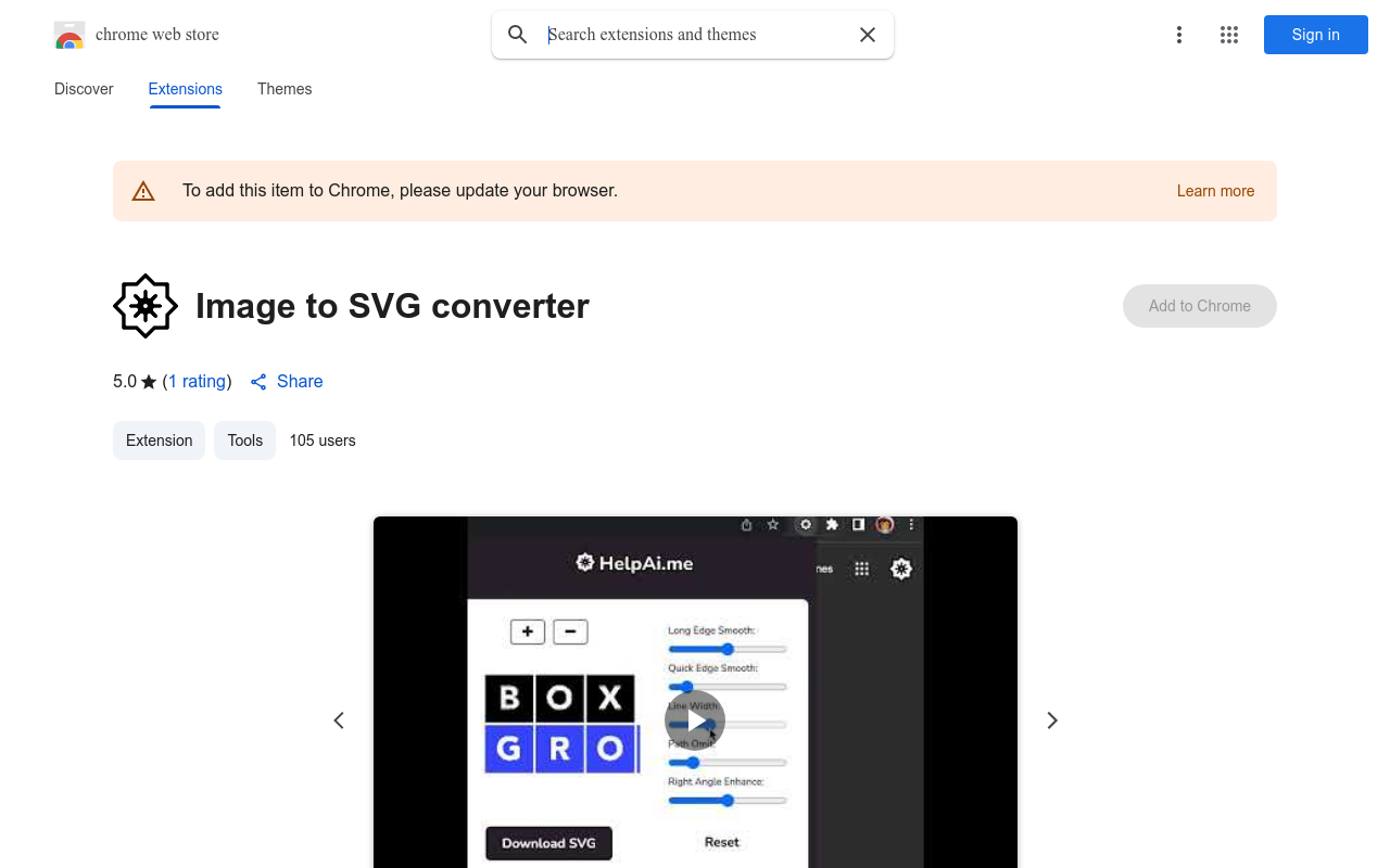 Image to SVG converter