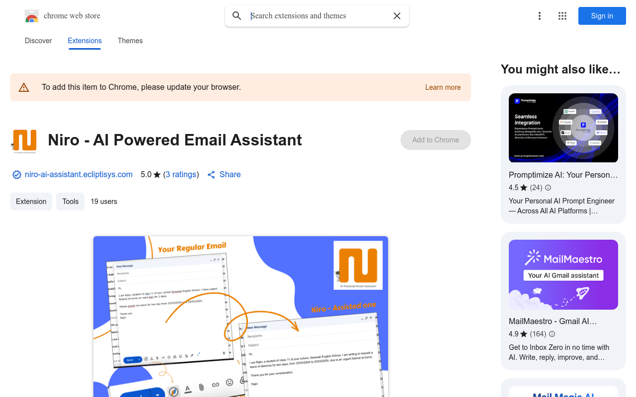 Niro - AI Powered Email Assistant