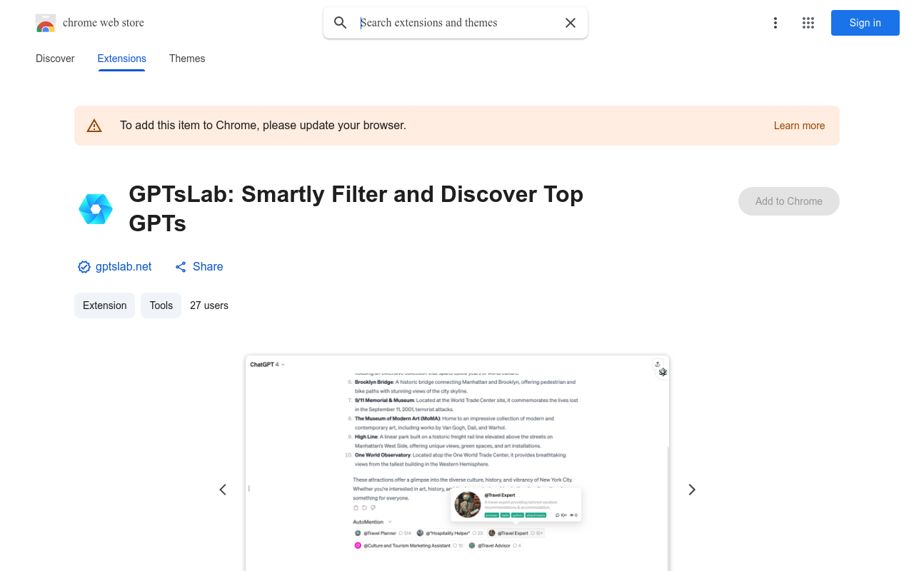 GPTsLab: Smartly Filter and Discover Top GPTs