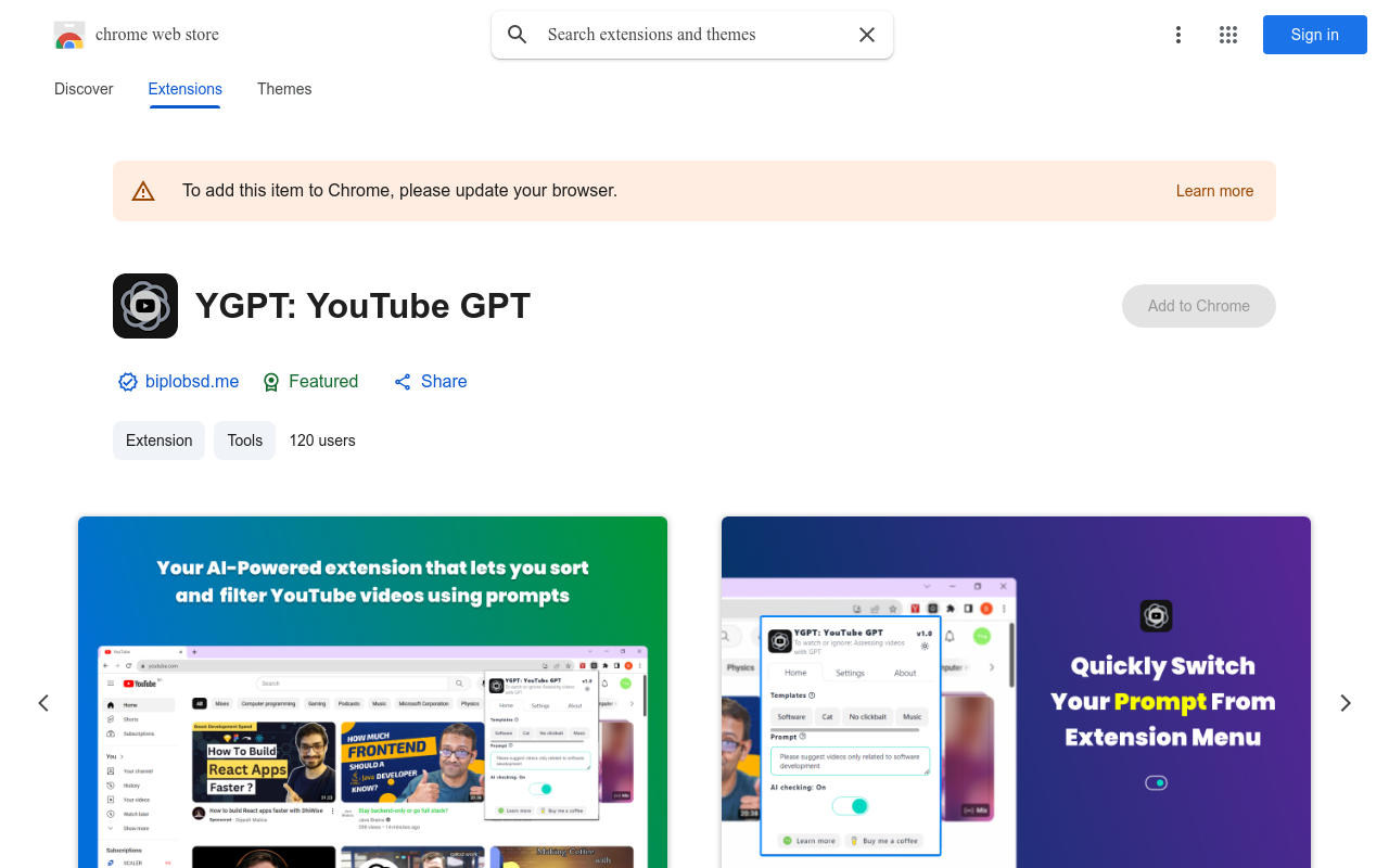 YGPT: YouTube GPT
