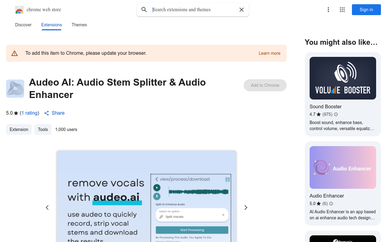Audeo AI: Audio Stem Splitter & Audio Enhancer