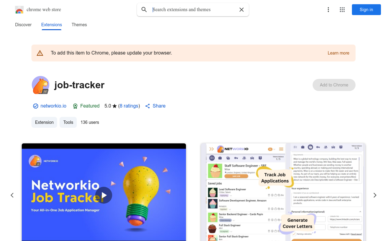 Networkio - Free Job Search & Network Tracker