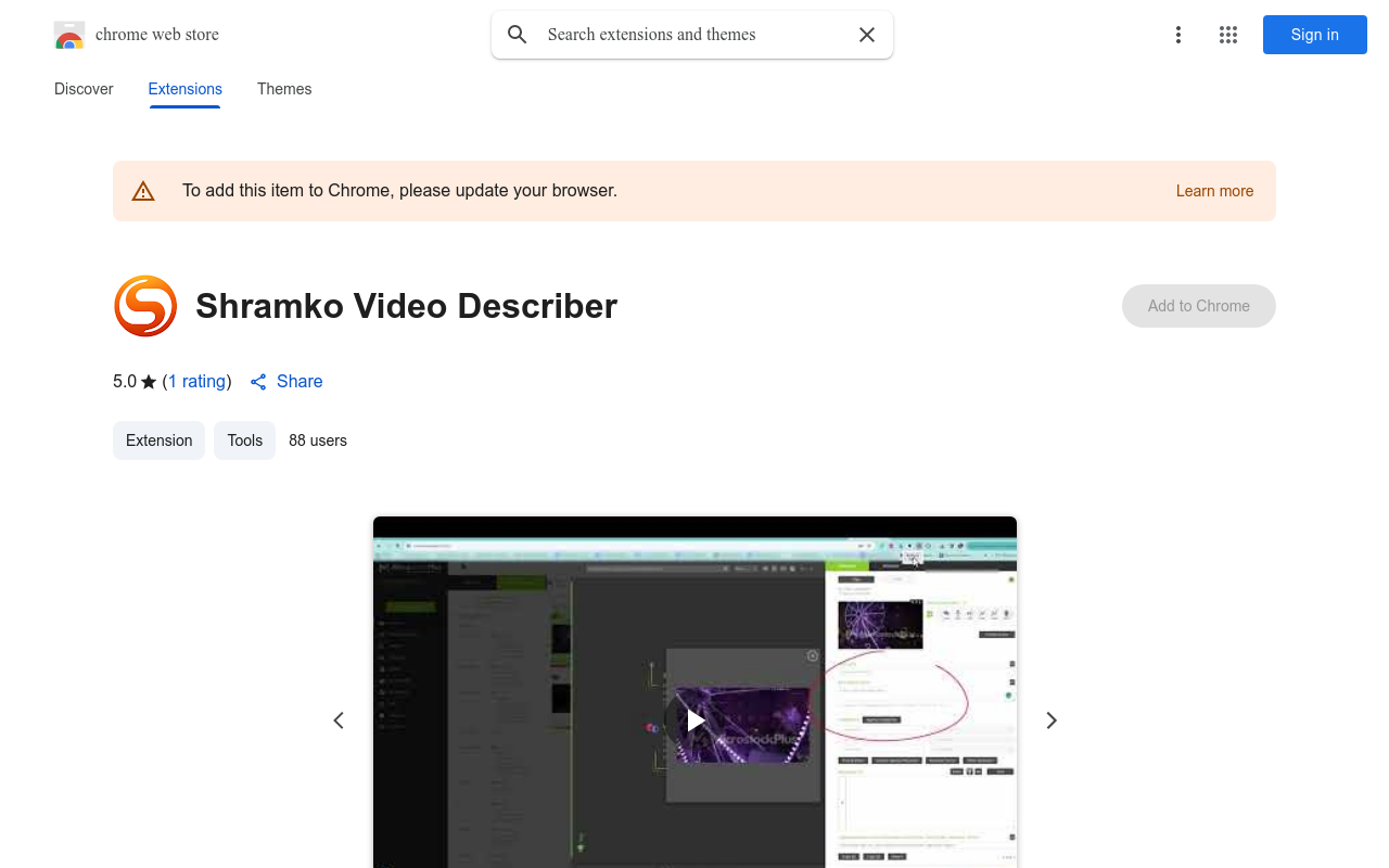 Shramko Video Describer