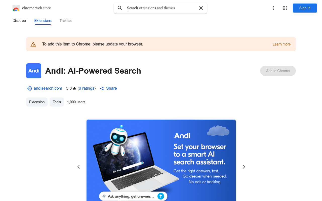 Andi: AI-Powered Search