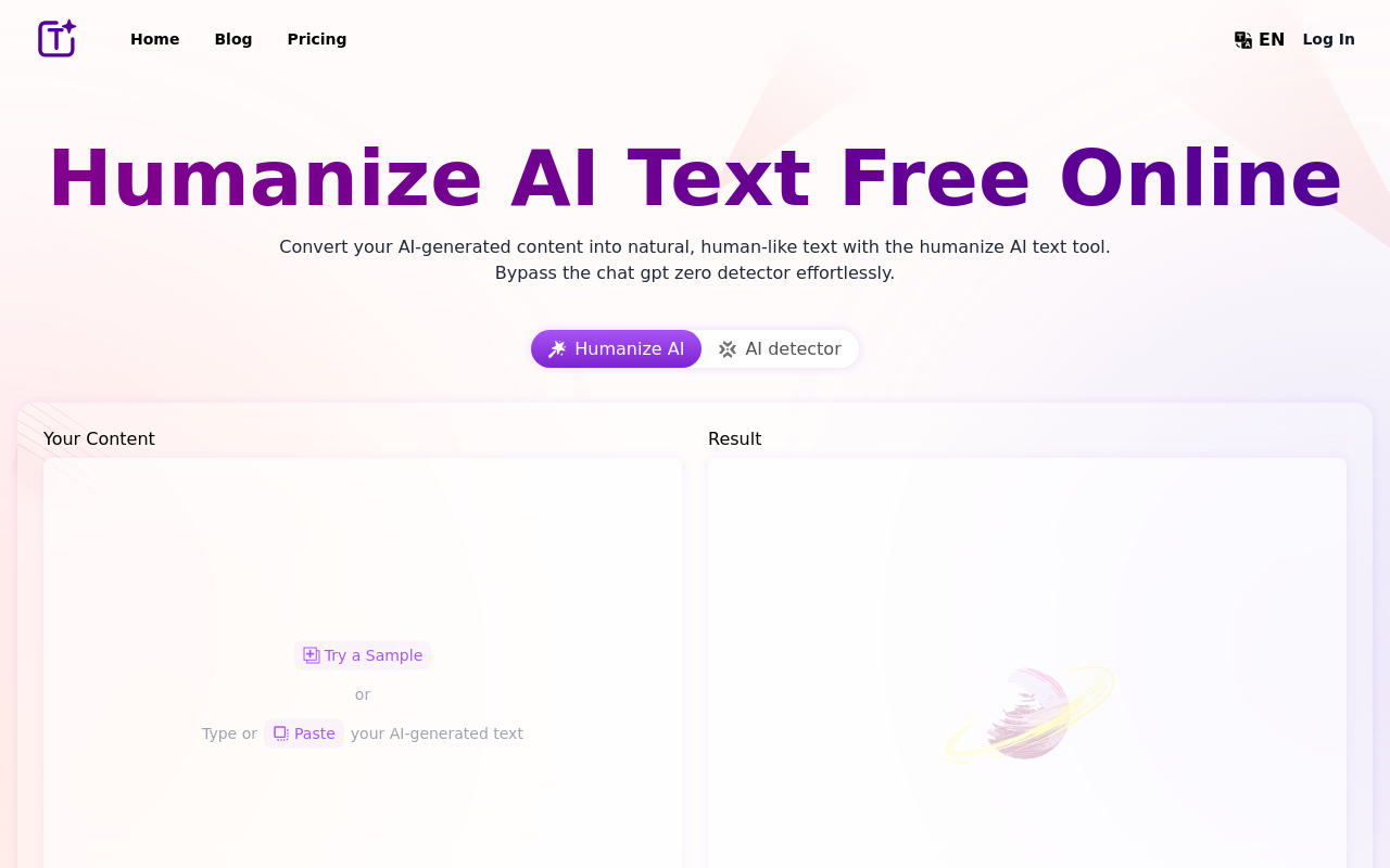Humanize AI Text Free Online