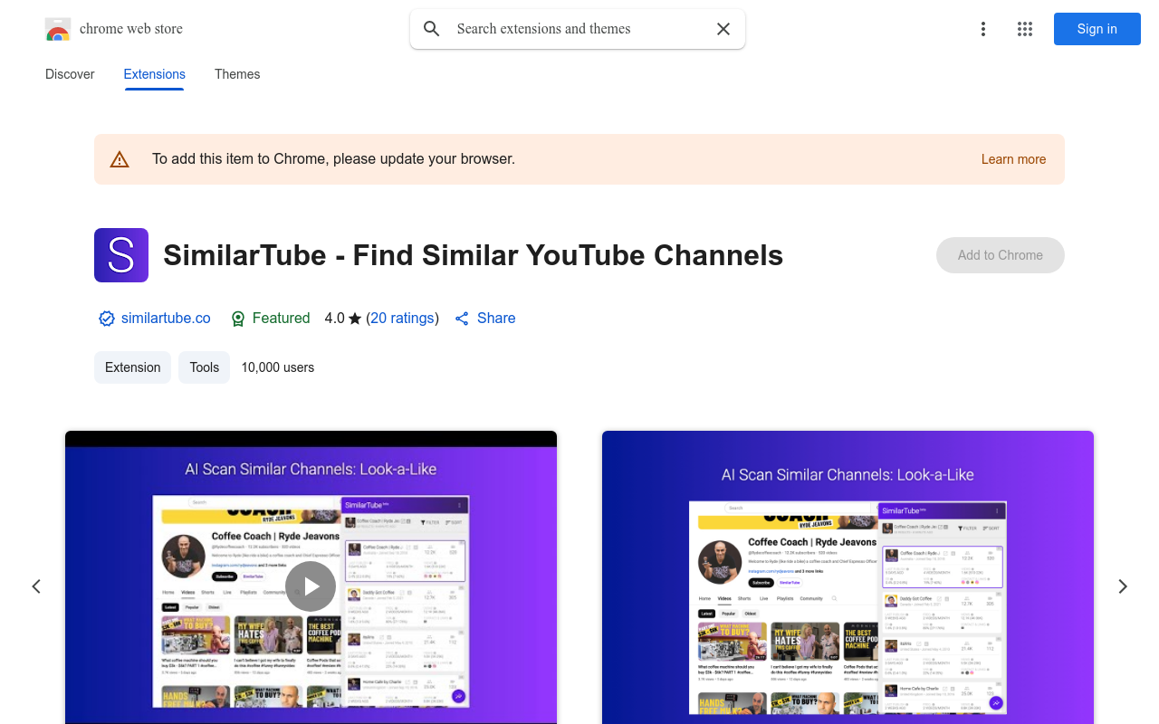SimilarTube