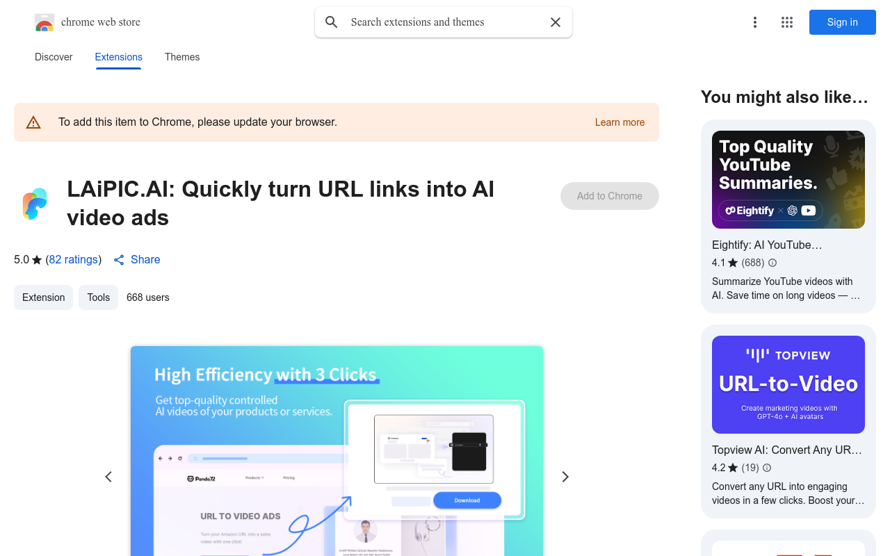 LAiPIC.AI: Quickly turn URL links into controlled AI videos