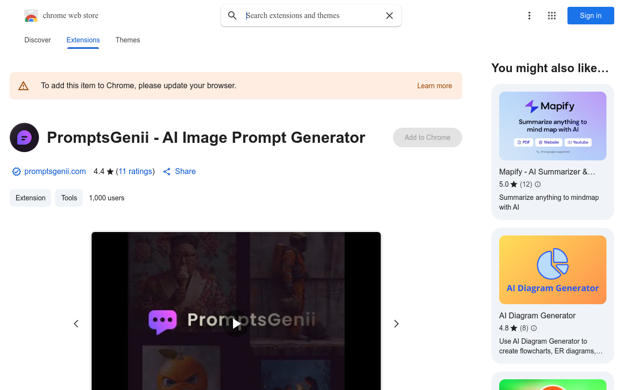 PromptsGenii - AI Image Prompt Generator