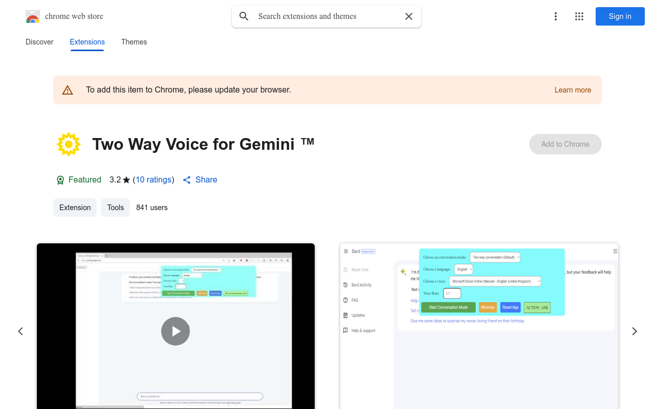 Two Way Voice for Bard ™