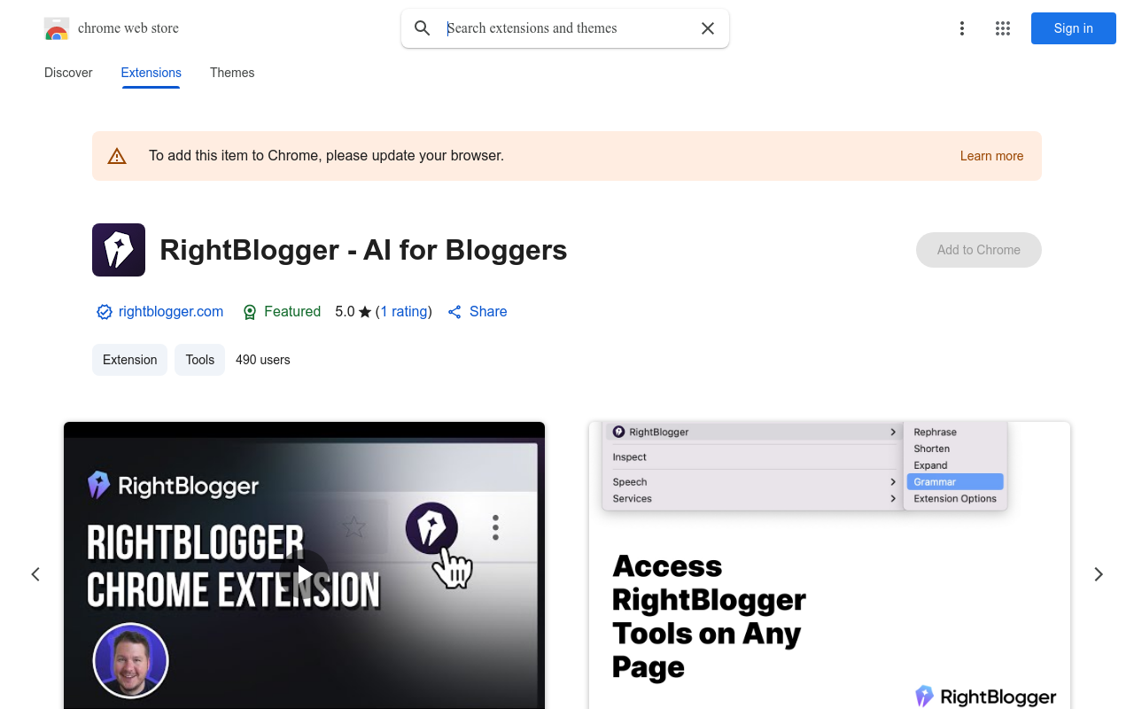 RightBlogger - AI for Bloggers