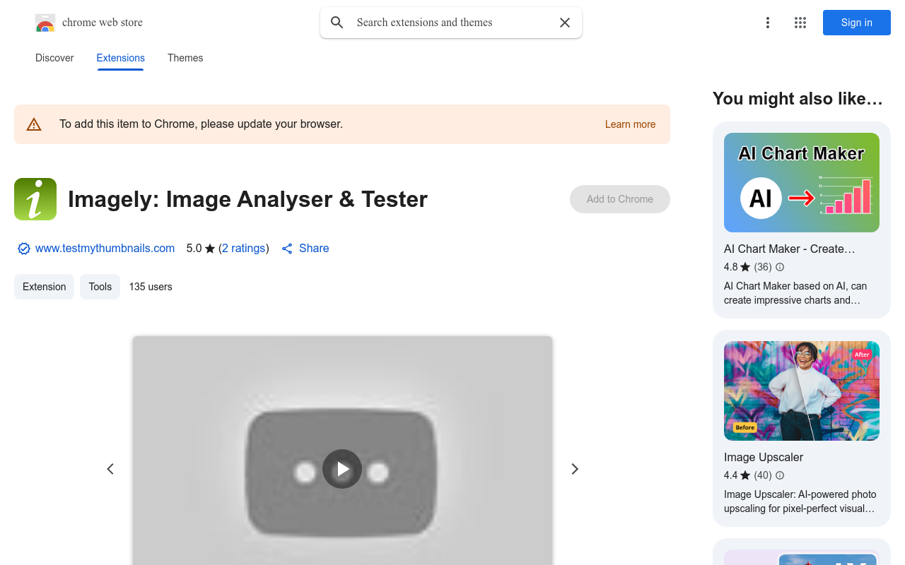 Imagely: Image Analyser & Tester