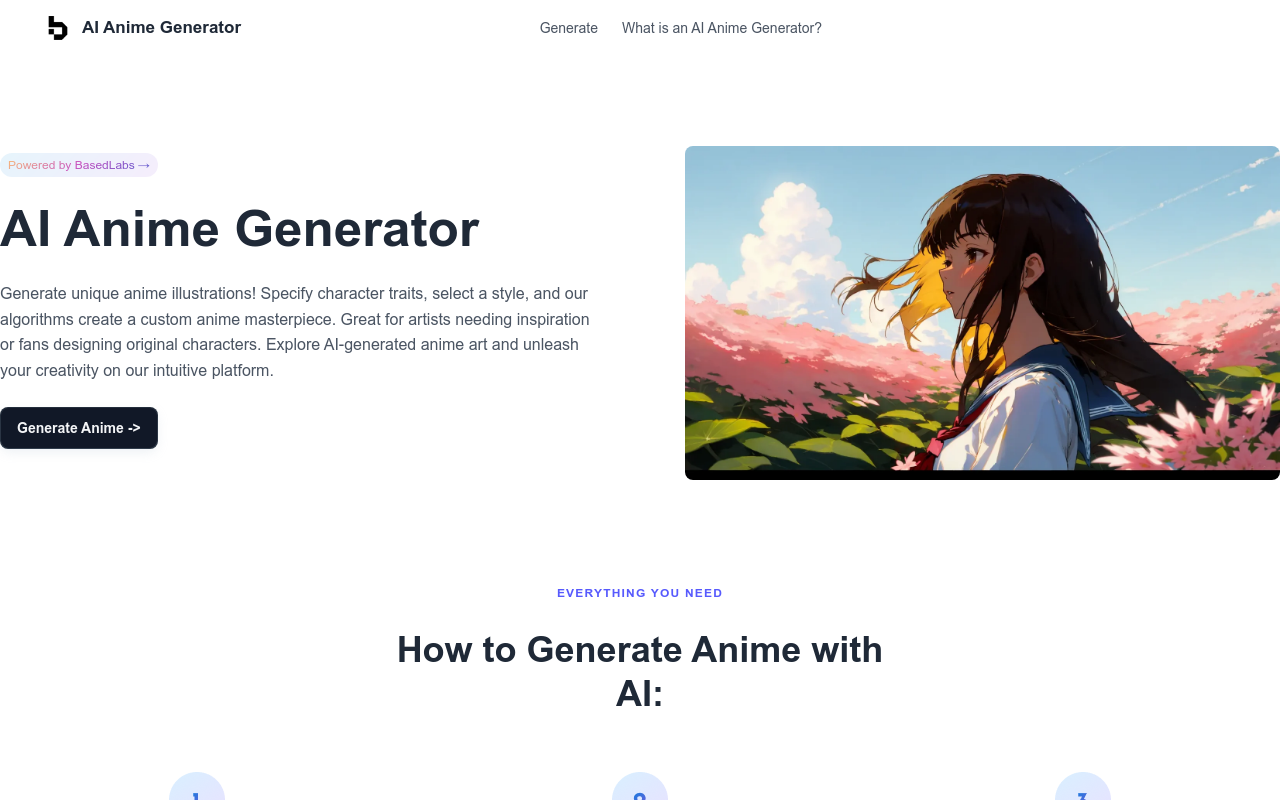 AI Anime Generator