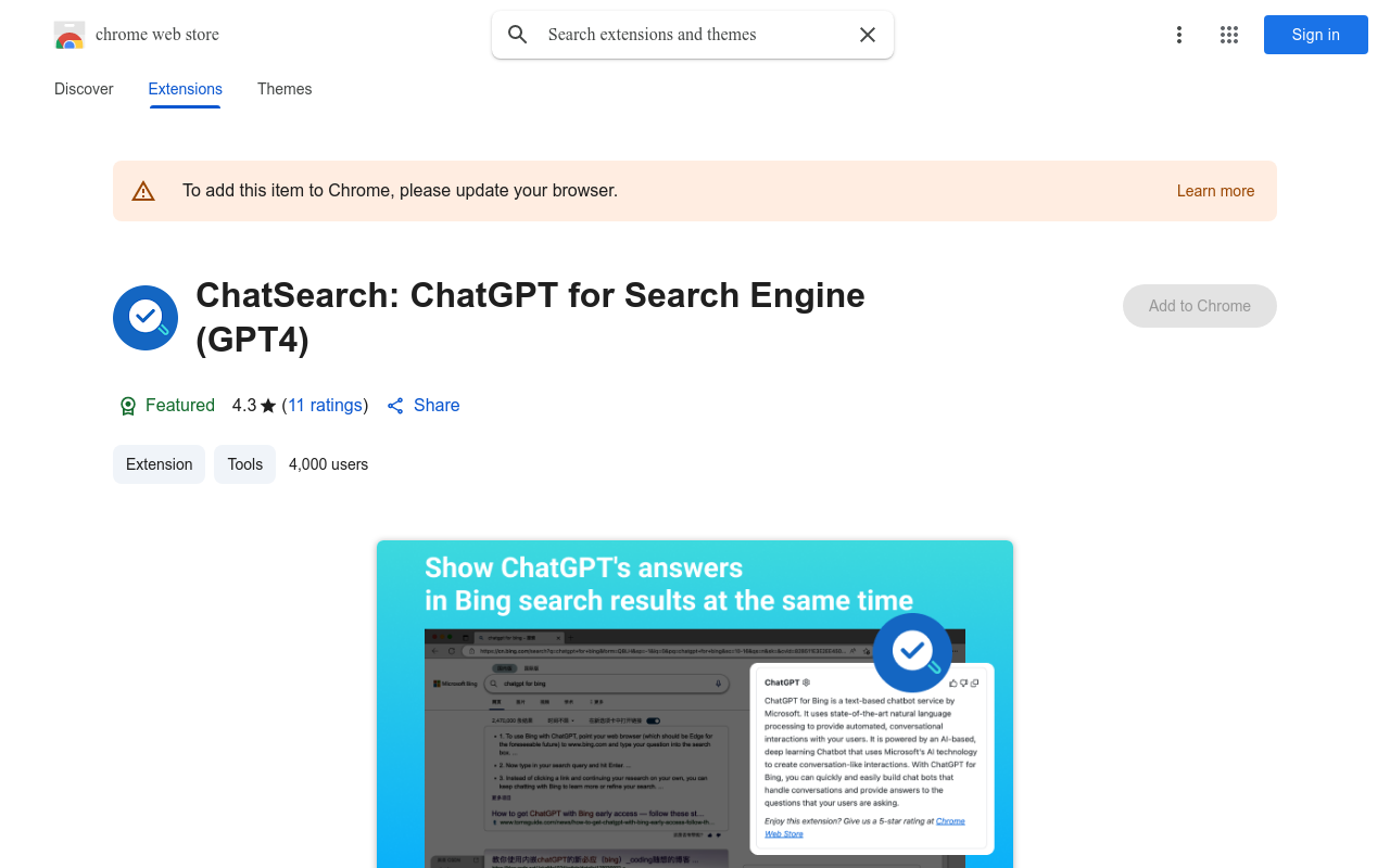 ChatSearch: ChatGPT for Search Engine (GPT4)