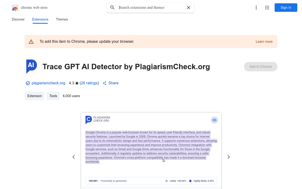 Trace GPT AI Detector by PlagiarismCheck.org