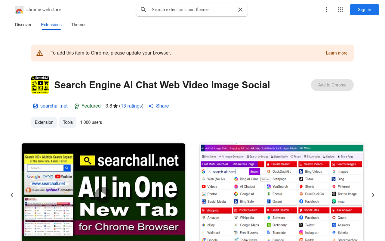 All Search Engine AI Chatbots, Videos, Images