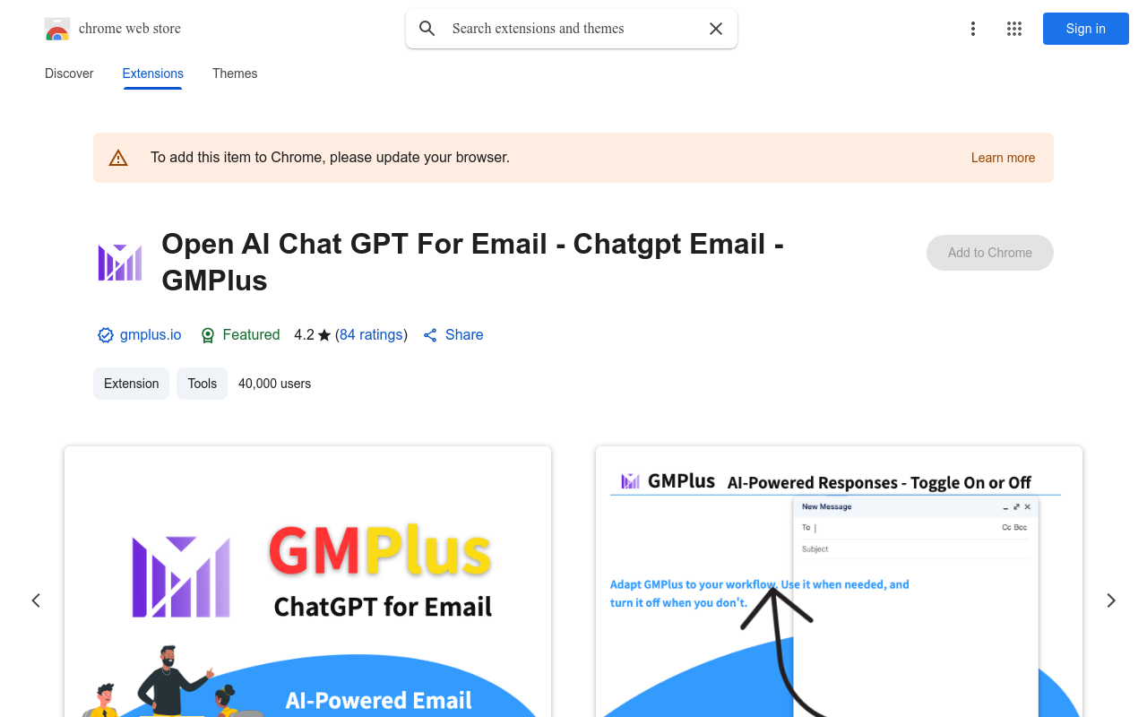 Open AI Chat GPT For Email - Chatgpt Email - GMPlus