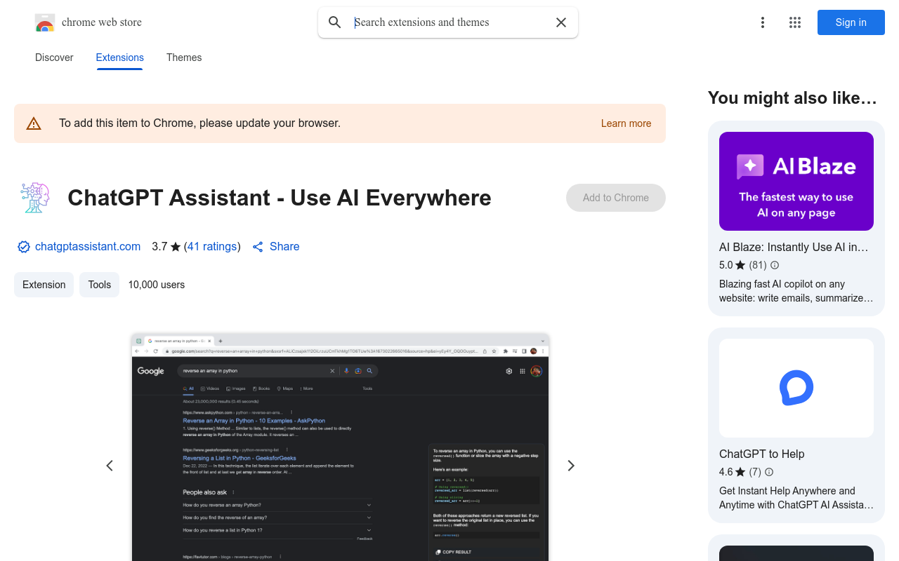 ChatGPT Assistant - Use AI Everywhere