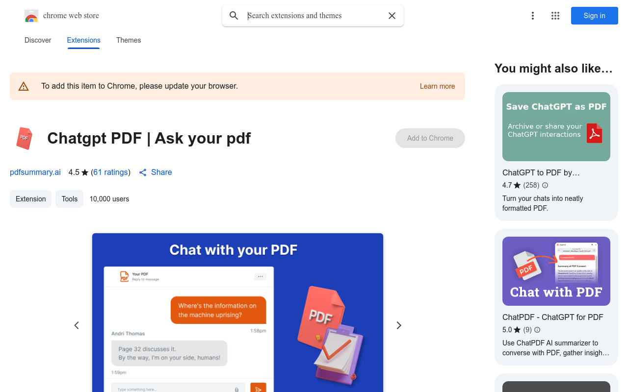 Chatgpt PDF | Ask your pdf
