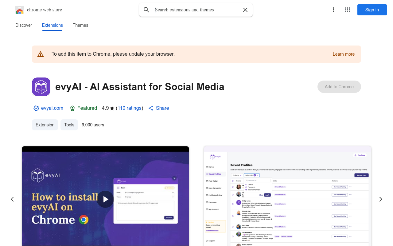 evyAI - AI Assistant for Social Media