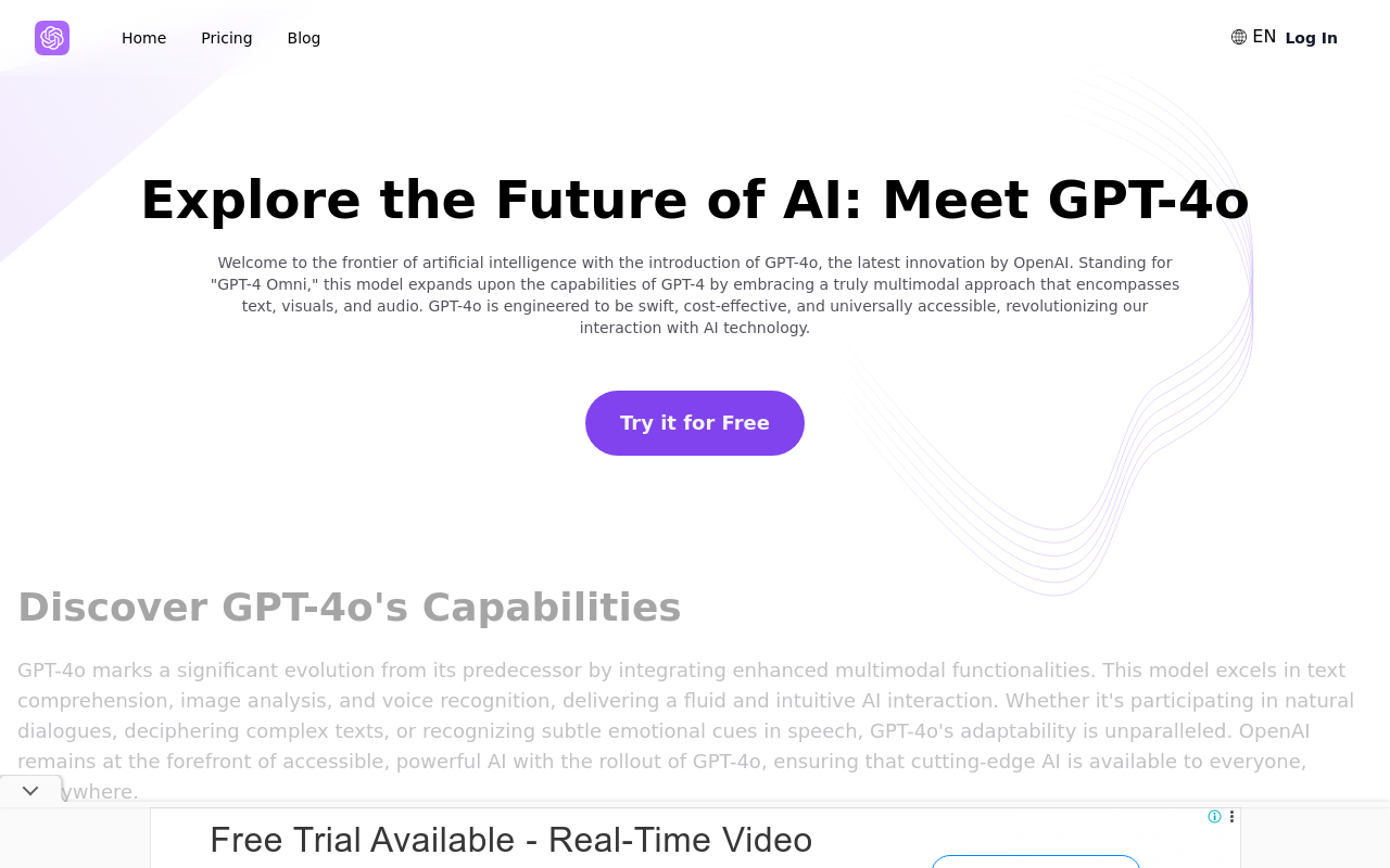 GPT4o.so: ChatGPT 4o Free Online