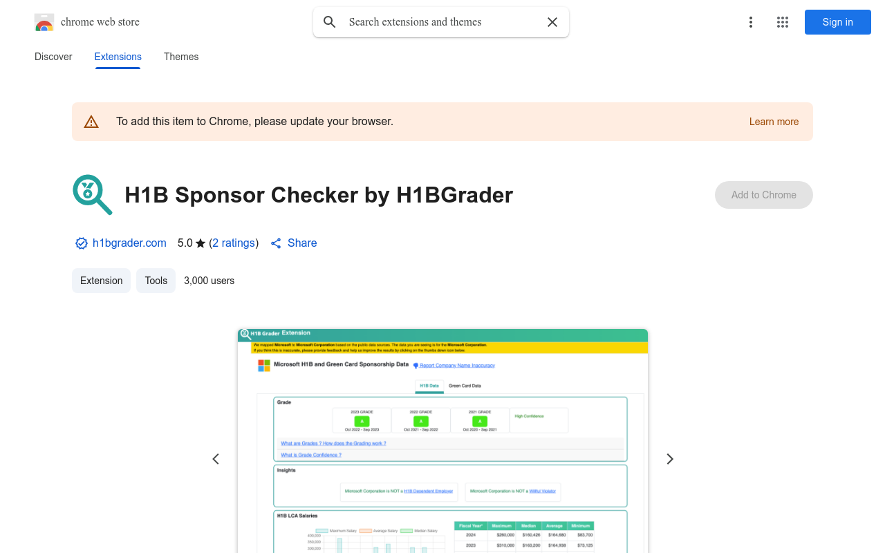 H1B Sponsor Checker by H1BGrader