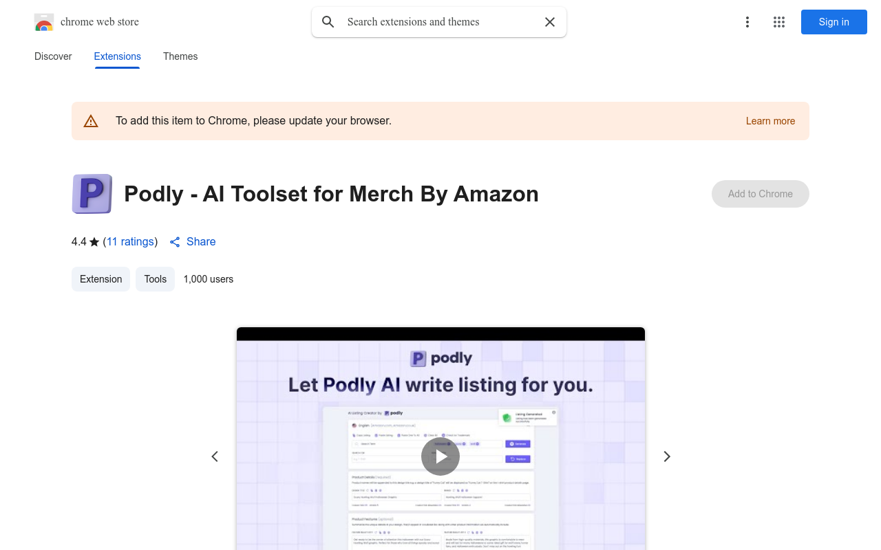 Podly - AI Toolset for Merch By Amazon