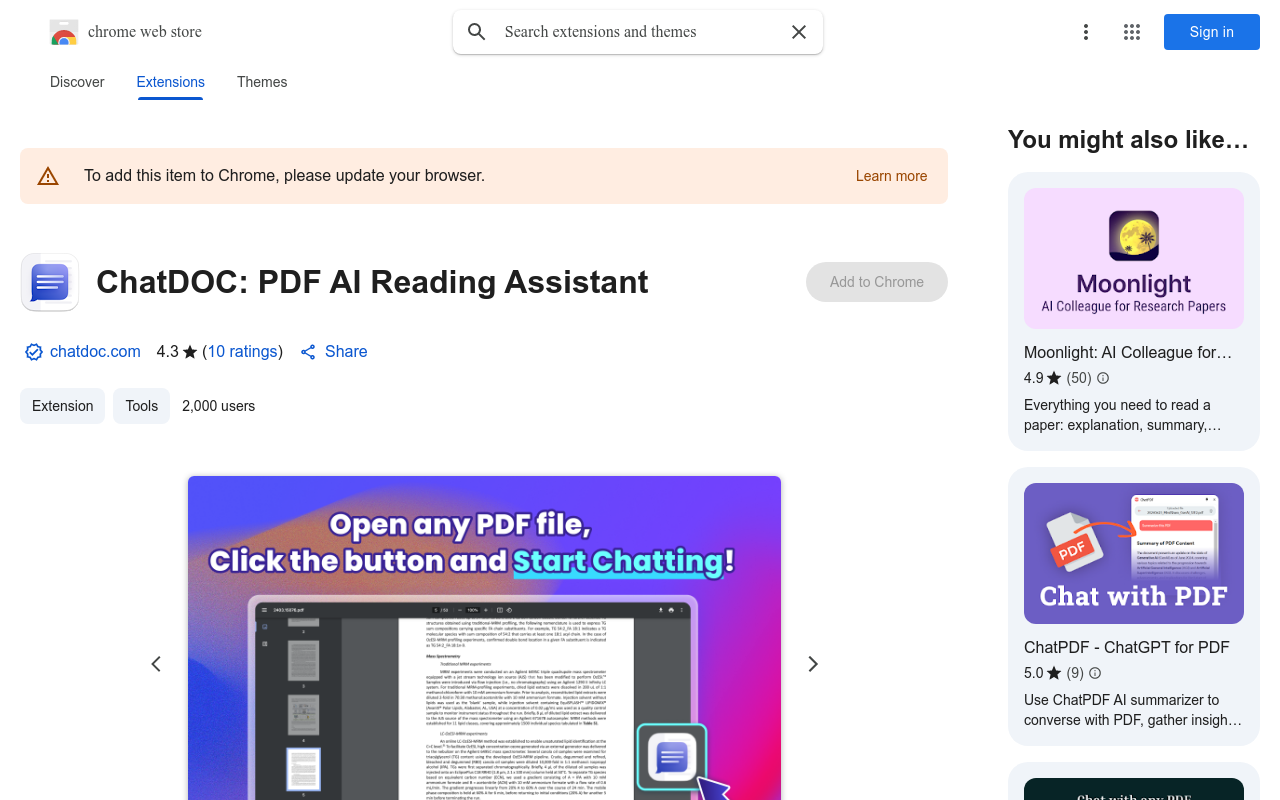 ChatDOC: PDF AI Reading Assistant