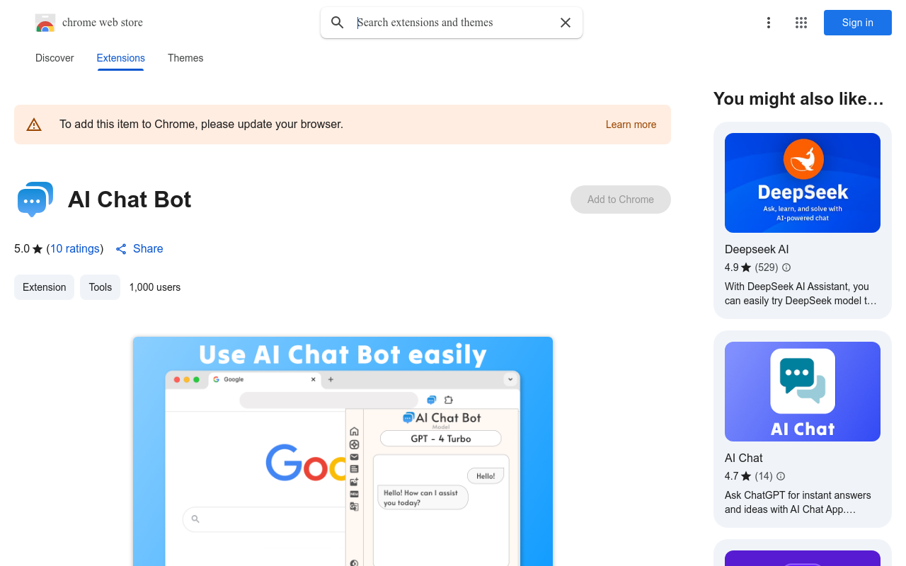 Bing AI Chatbot