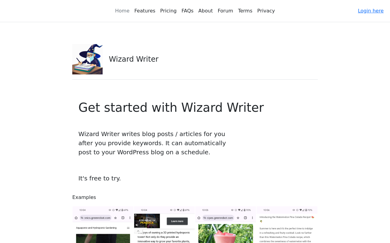 Wizard Writer