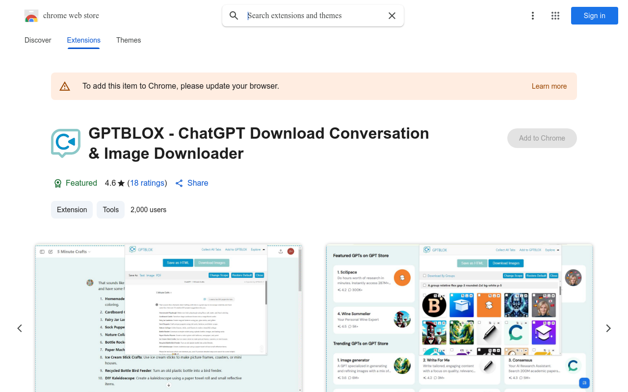 GPTBLOX - Save ChatGPT Conversation&Hunt GPTs