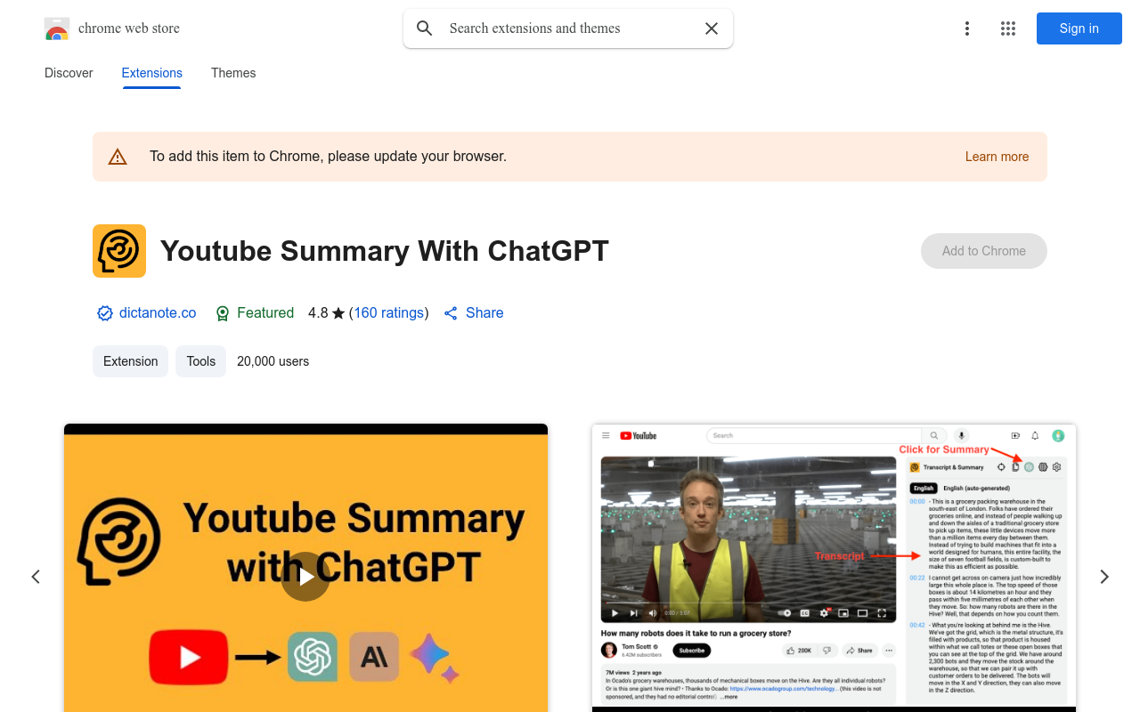 Youtube Summary With ChatGPT