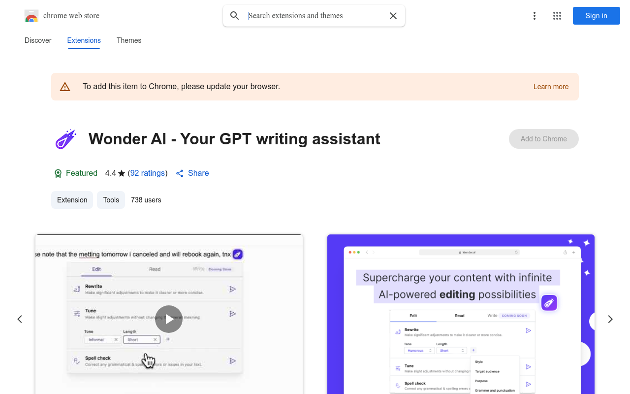 Wonder AI - Your GPT writing assistant