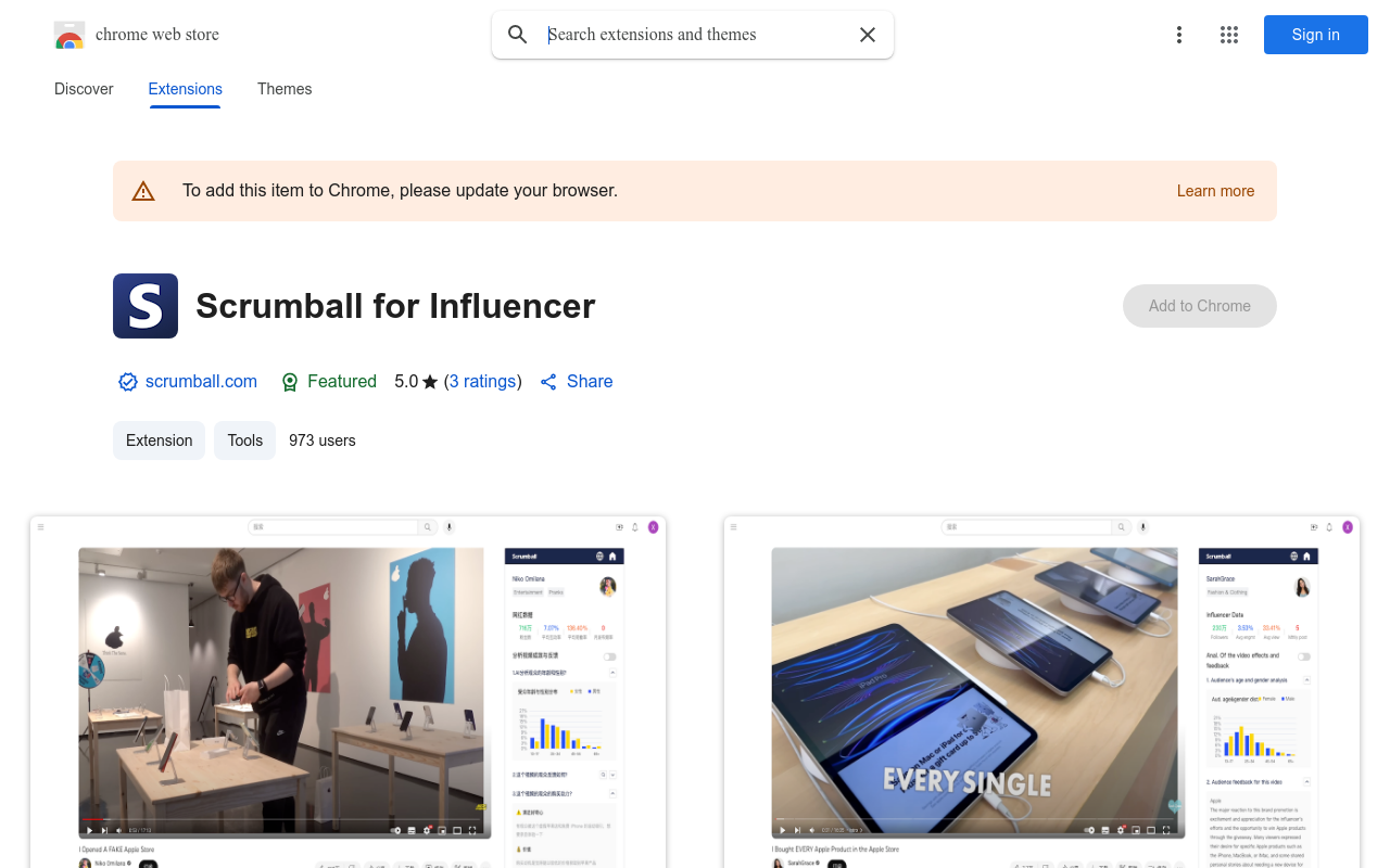 Scrumball for Influencer