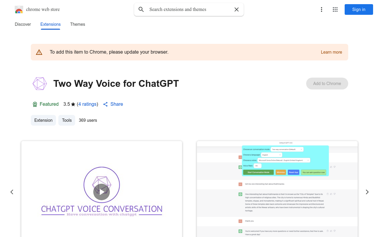 Two Way Voice for ChatGPT