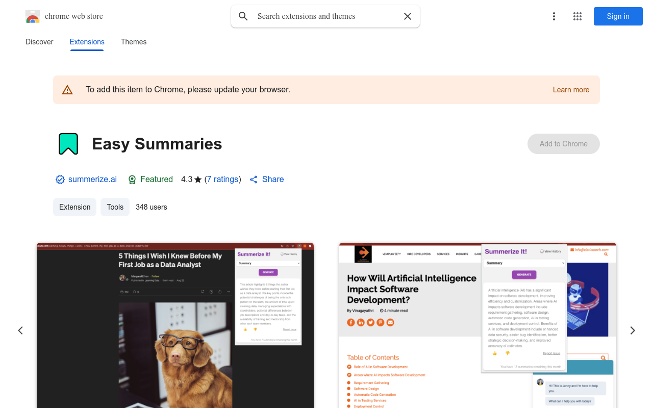 Easy Summaries