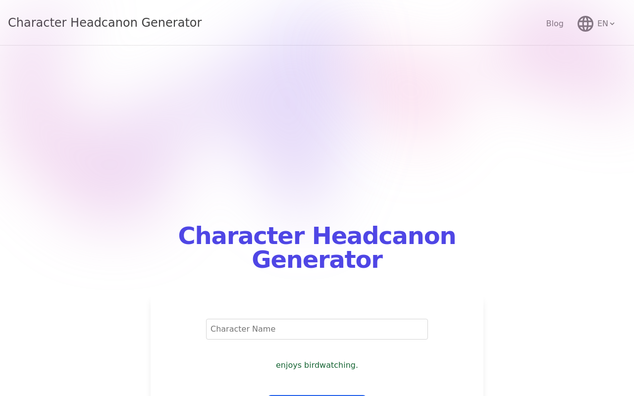 Headcanon Generator
