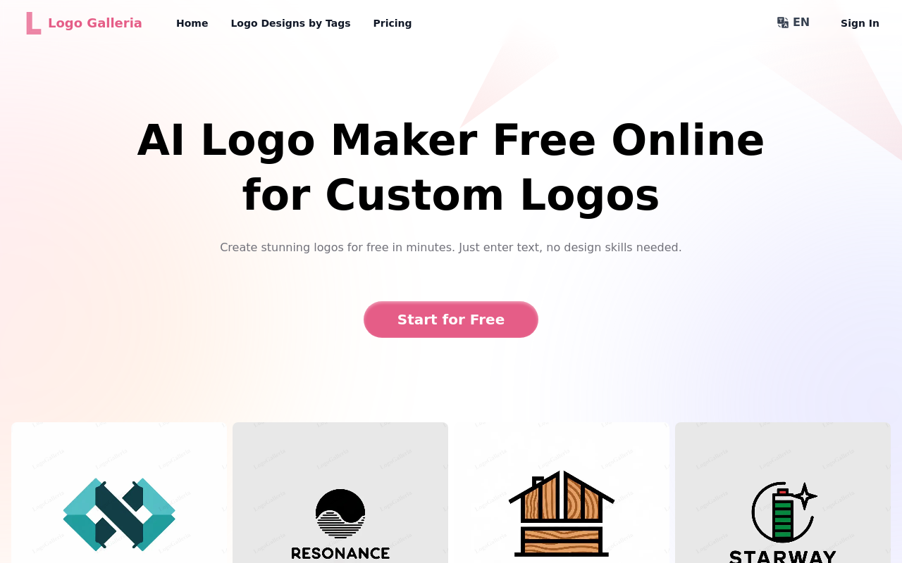 LogoGalleria : AI Logo Maker with Precision Free Online