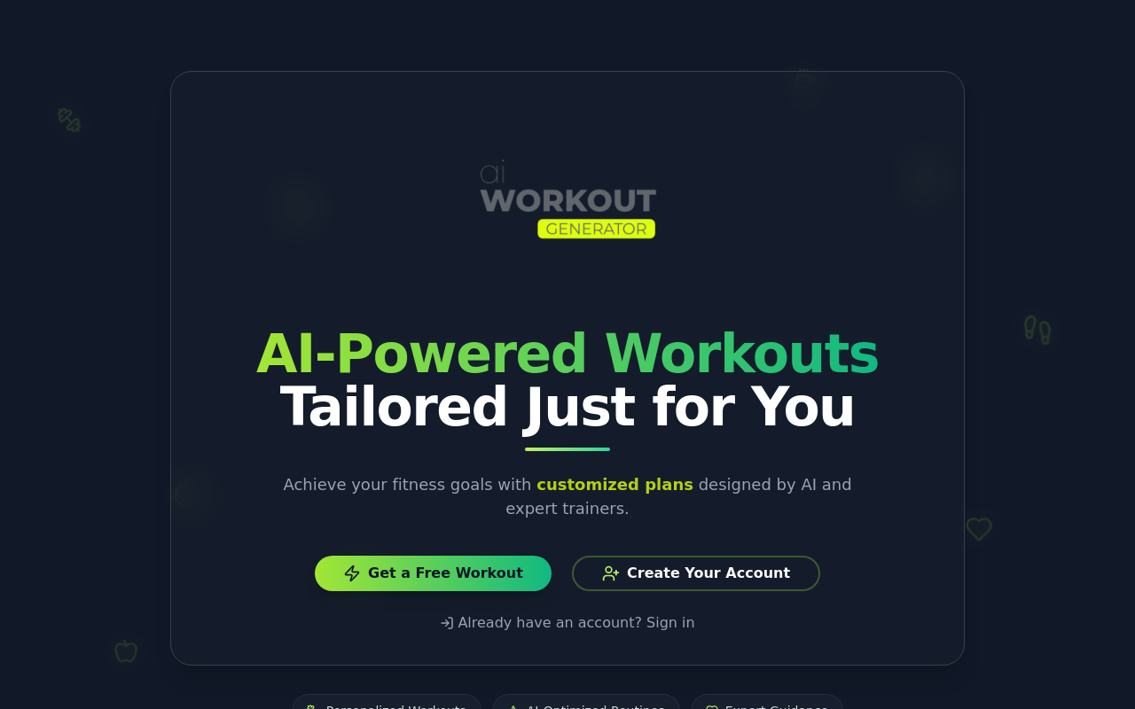 Ai Workout Generator