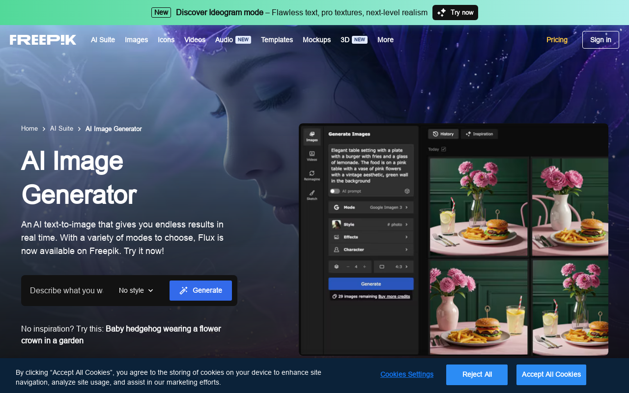Freepik AI Image Generator
