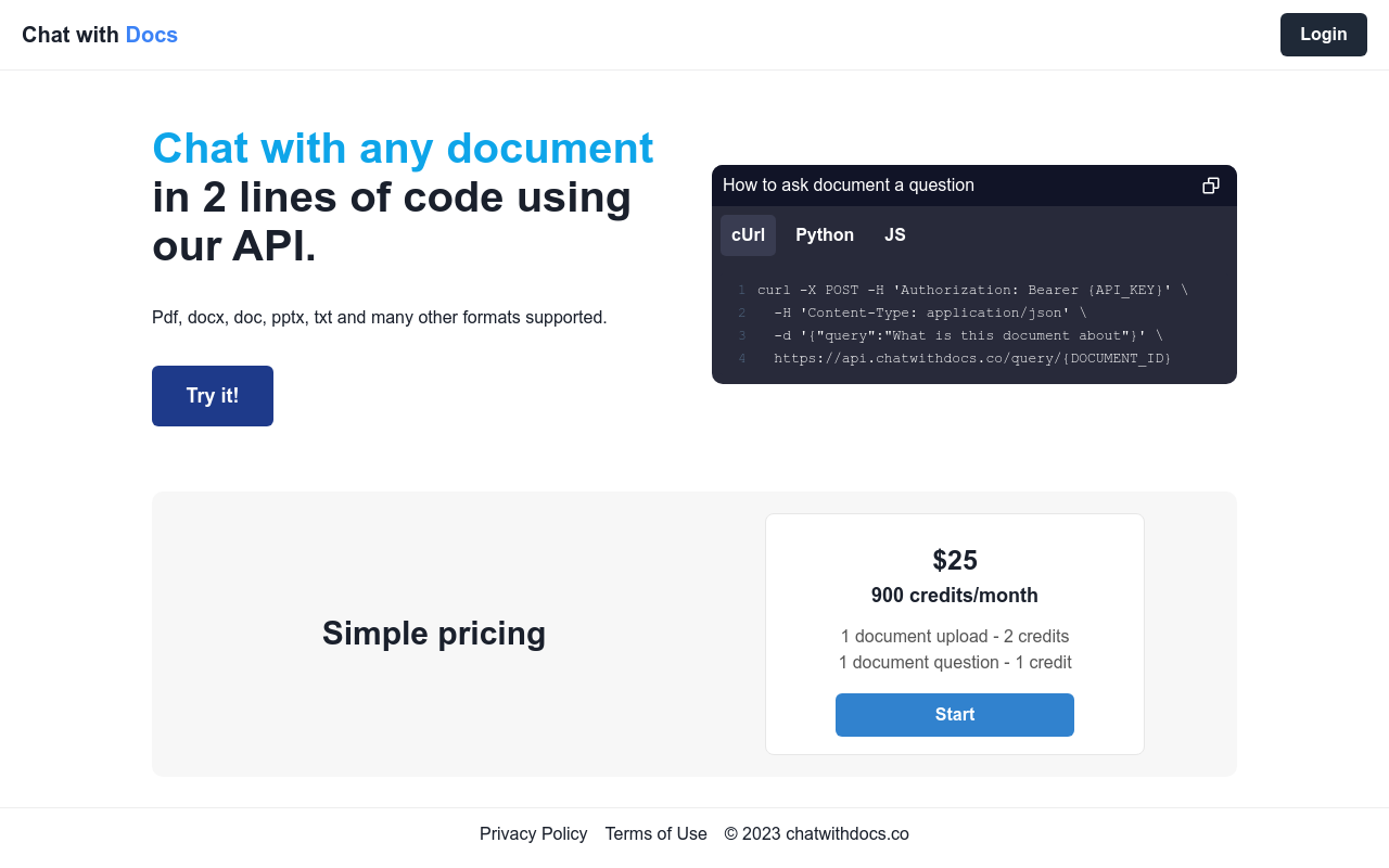 ChatWithDocs.co