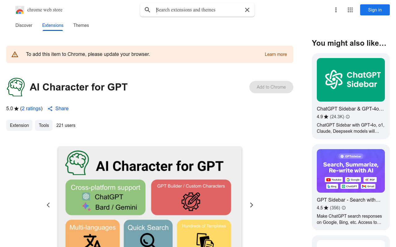 AI Character for GPT