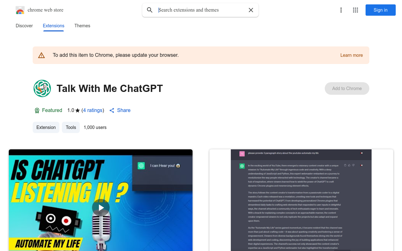 Talk With Me ChatGPT