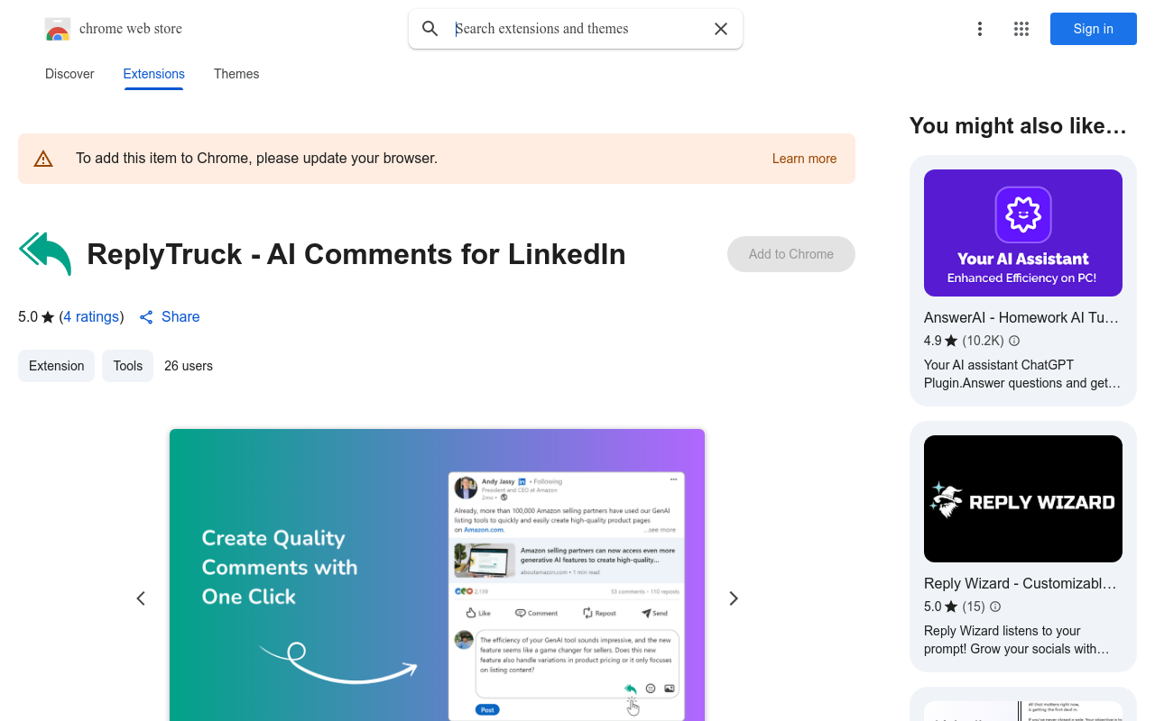 ReplyTruck - AI Comments for LinkedIn