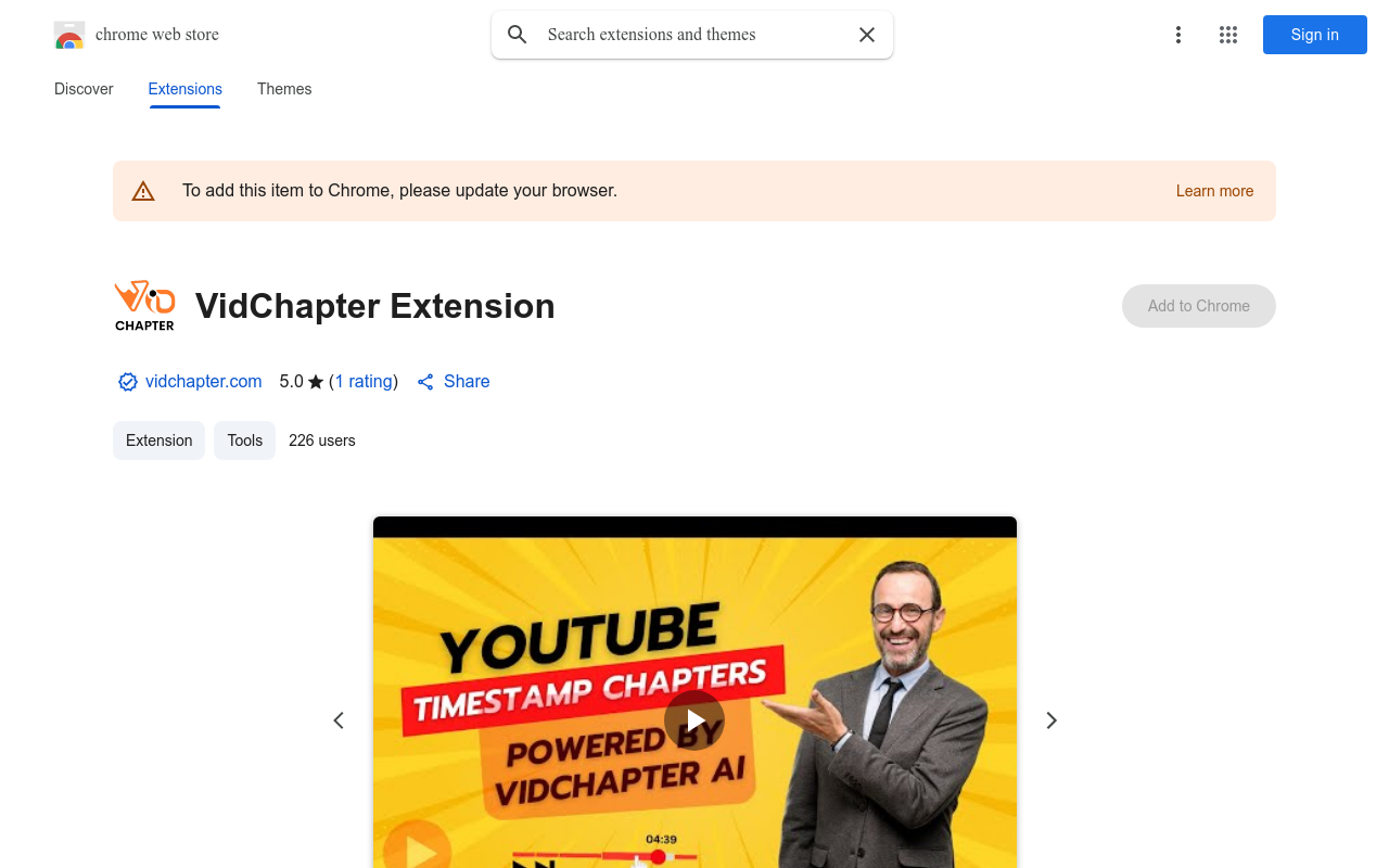 VidChapter Extension
