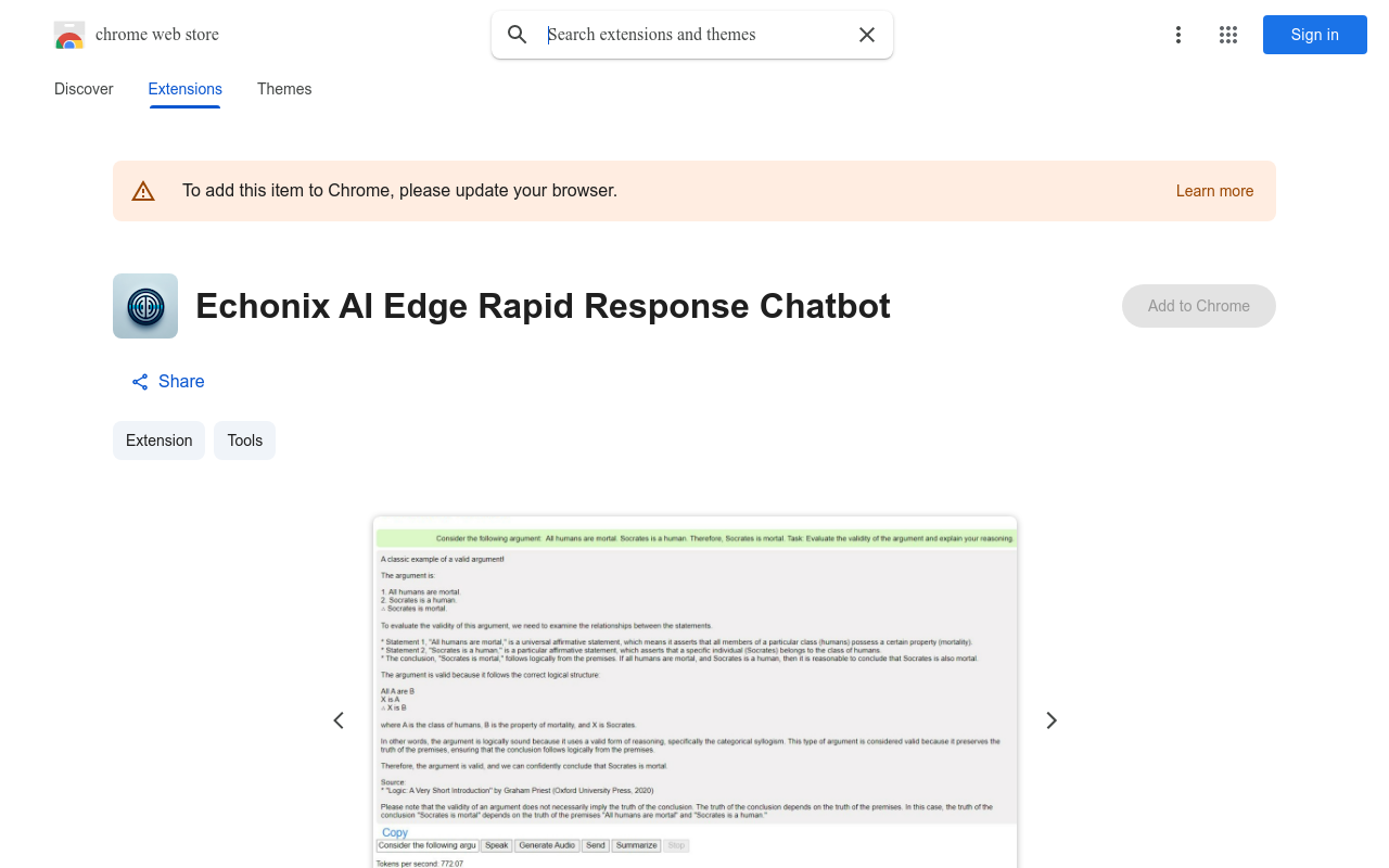 Echonix AI Edge Rapid Response Chatbot