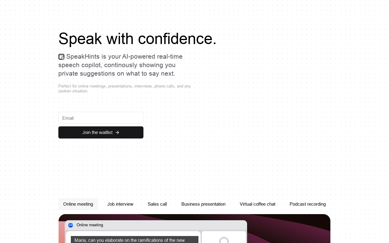 SpeakHints