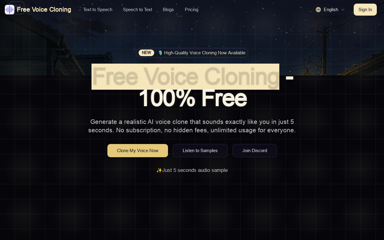 AI Clone Voice Free