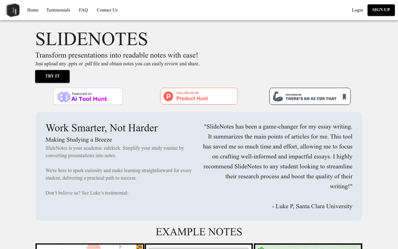 SlideNotes